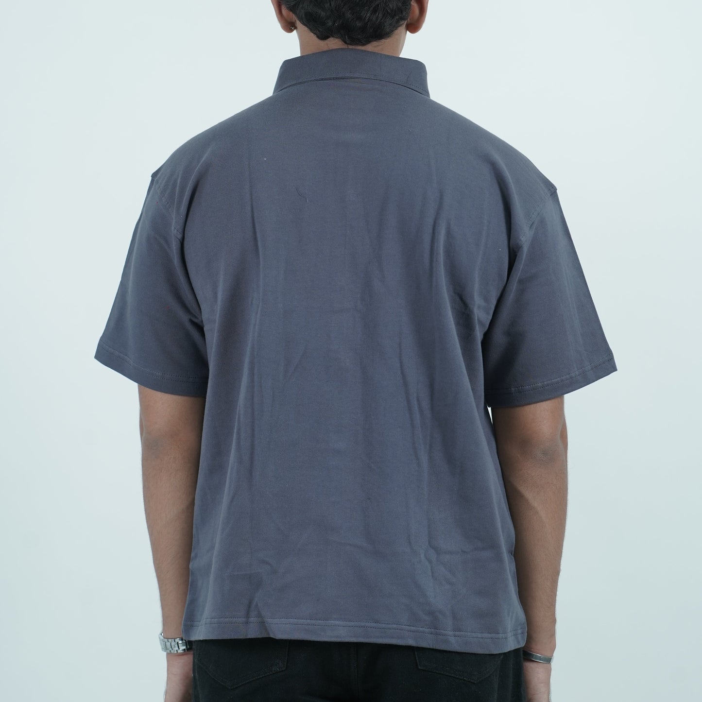 Cropped Shirt ( Grey )