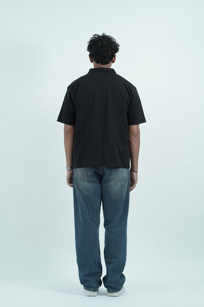 Cropped Shirt ( Black )